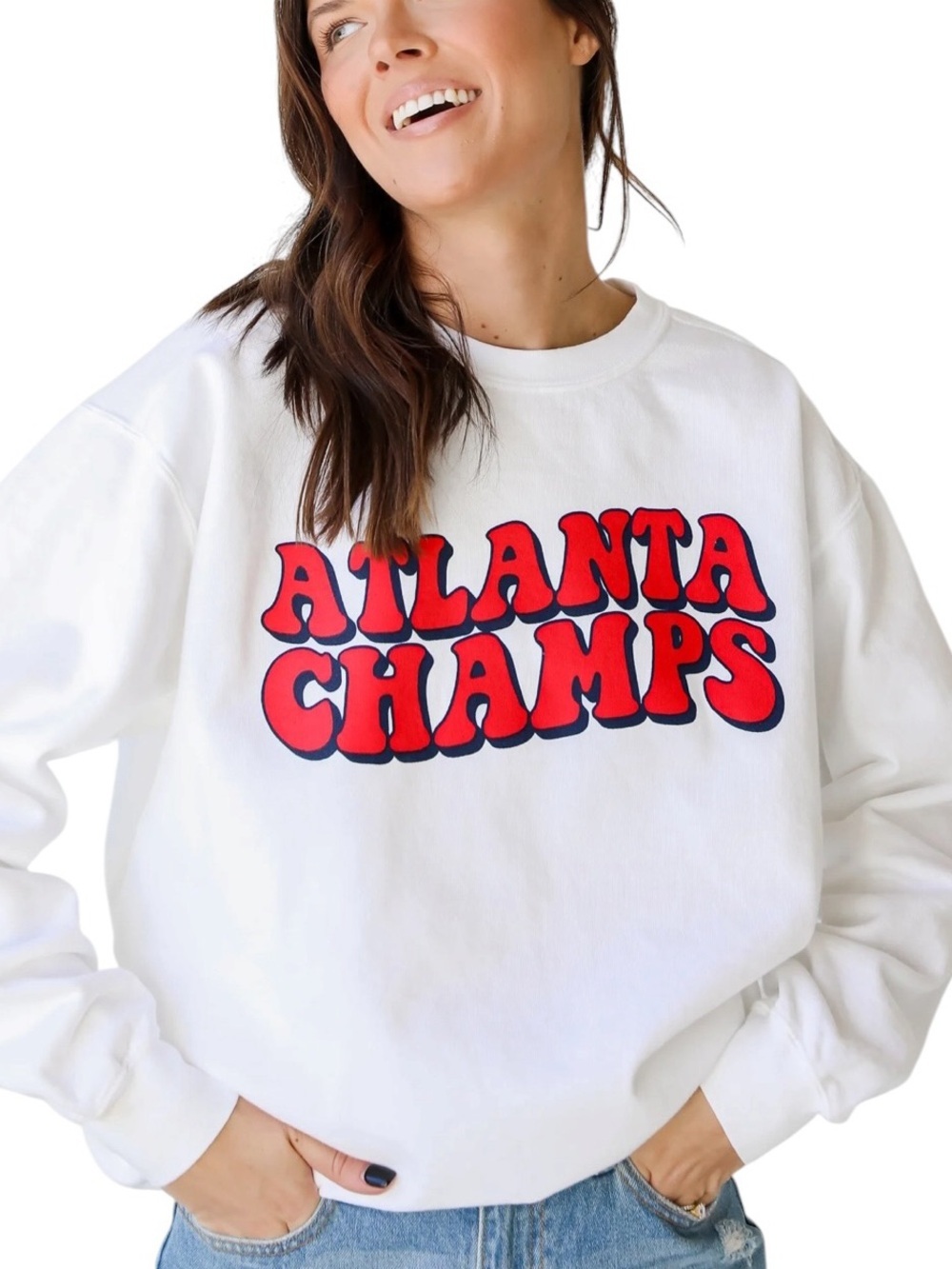 Comfort Colors Women’s Atlanta Champs Sweatshirt Large